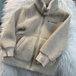 Columbia Cream Sherpa Fleece Jacket